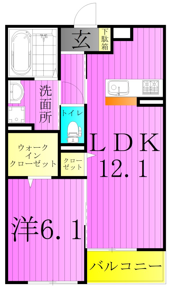 コーポレイト　フォルトゥナ 間取り図