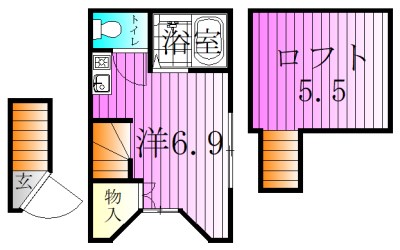 テラスハウス西新井 間取り図