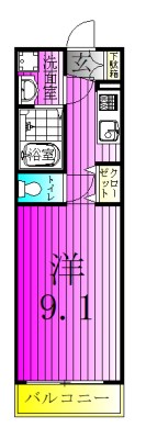 Magnolia cout　～マグノリアコート～　 102号室 間取り