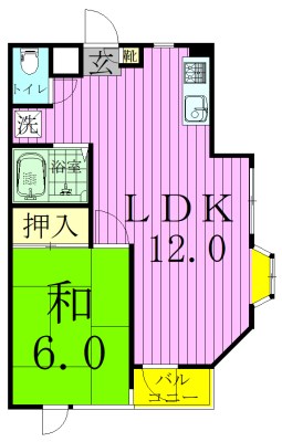 シャンポール稔台 301号室 間取り