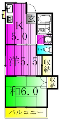 コーポオークフォーレ 101号室 間取り