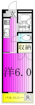 カトレアマンション 302号室 間取り