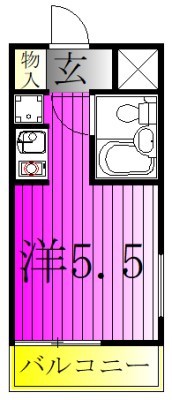 セレスティン我孫子 807号室 間取り