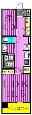 ロイヤルパークス西新井 間取り図