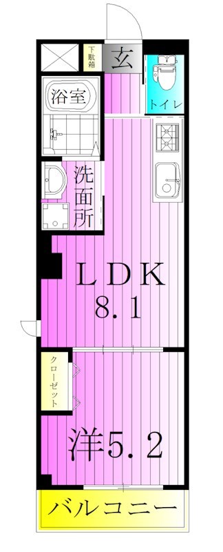 ルミエール高野 間取り図