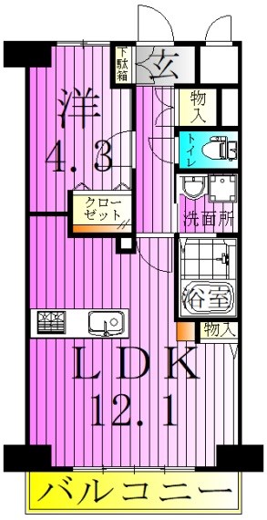 フィールズコート六町 間取り図