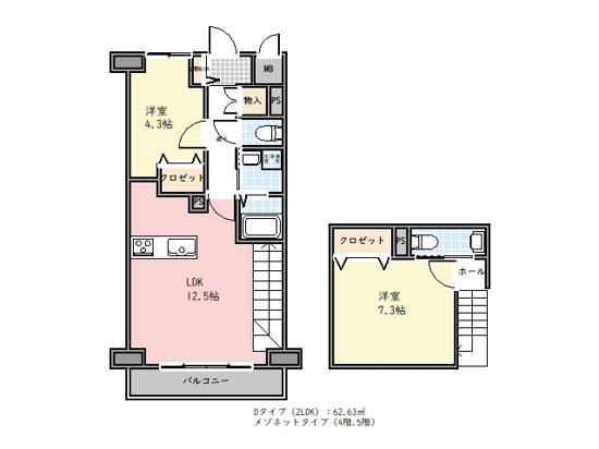 フィールズコート六町 間取り図