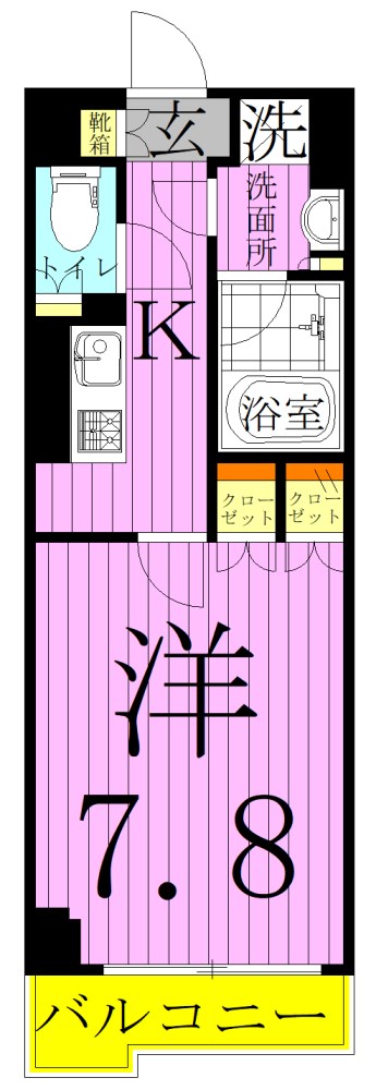 ルーブル西新井 間取り図