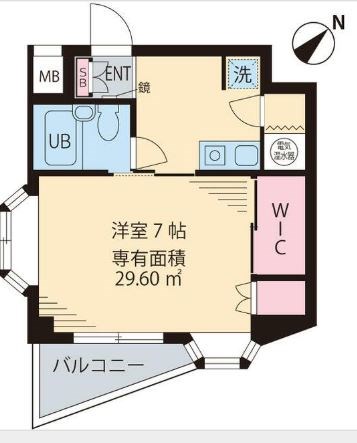 プランドール梅島 間取り図