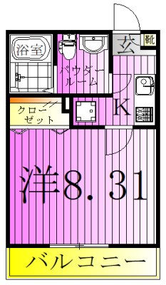 AJ八潮South　1  間取り図
