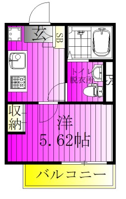 子犬と春風のダイアリー 202号室 間取り