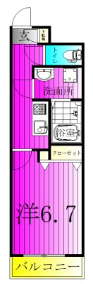 YASUIビル第15 304号室 間取り