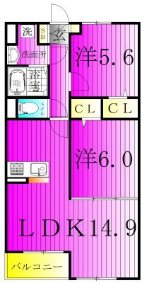 ベルフォーレⅠ 203号室 間取り