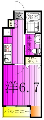 SPINEL KITAKASHIWA～スピネル北柏～ 101号室 間取り