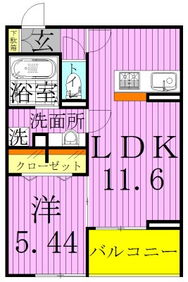 Ｂｌｕｍｅｎｌｉｅｄ 間取り図