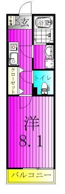 センターパーク南流山 105号室 間取り