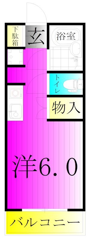 ラフィーヌ松ヶ丘 205号室 間取り