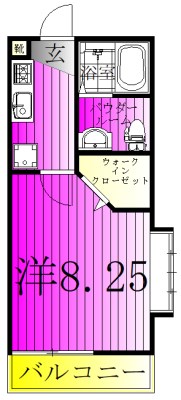 Vivienda我孫子Ⅱ 101号室 間取り
