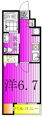 SPINEL KITAKASHIWA～スピネル北柏～ 202号室 間取り