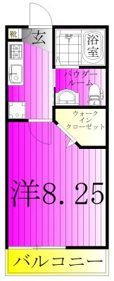 Vivienda我孫子Ⅱ 303号室 間取り