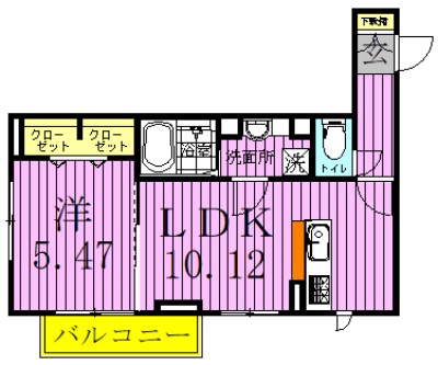 Ｄ－Ｓｑｕａｒｅ 間取り図