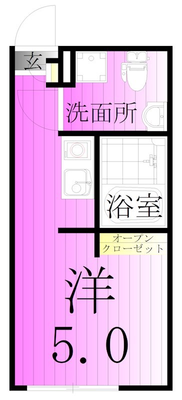 アベニール青井 間取り図