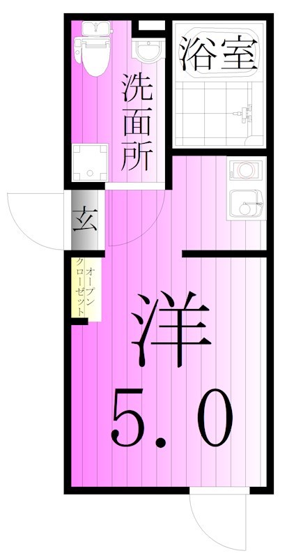 アベニール青井 間取り図