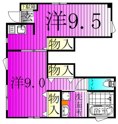 Sakasai Green House 101号室 間取り