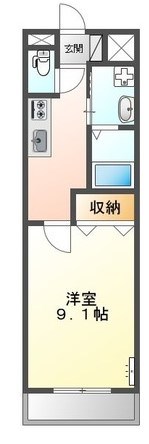 Maple garden  202号室 間取り