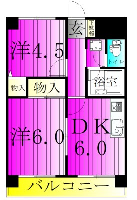 リヴェールマルシン 205号室 間取り