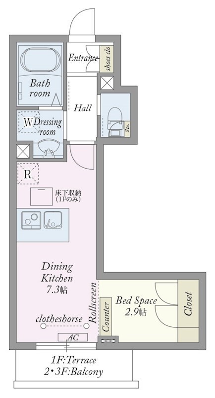 My Style vintage 松戸南  203号室 間取り
