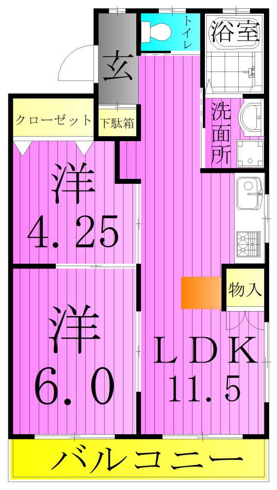 阿出川荘 間取り図