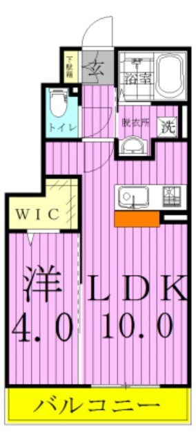 ティアラ新鎌 101号室 間取り