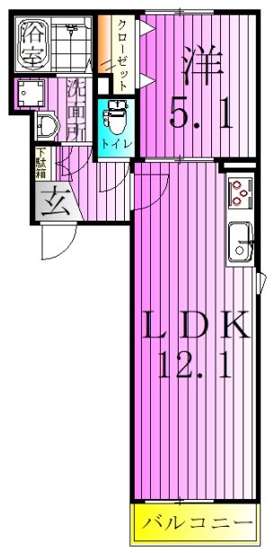 仮称ヴェルドミールⅢ 間取り図