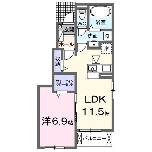 エストレラⅡ 101号室 間取り
