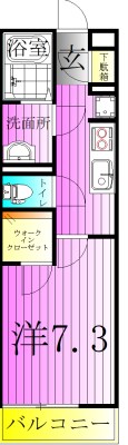 リブリ・竹ノ塚Ⅲ 間取り図