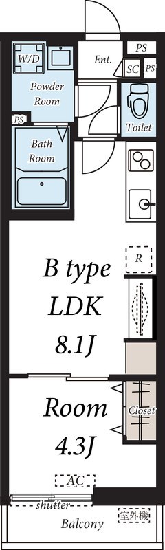 リブリ・竹ノ塚Ⅲ 間取り