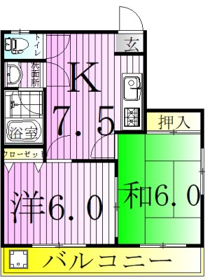 ヴォーヌング柳川 間取り