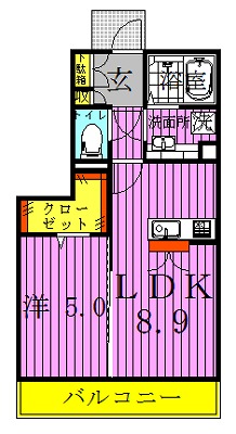 アリエッタ 306号室 間取り