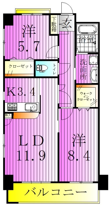 メイト扇 間取り図