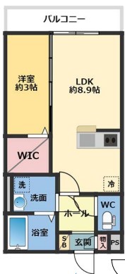 メゾン・ドゥ・アッシュAbiko 202号室 間取り