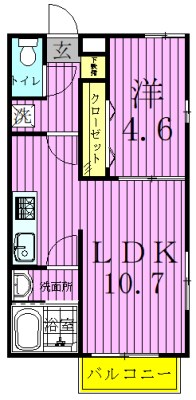 アムールひなゆり 間取り図