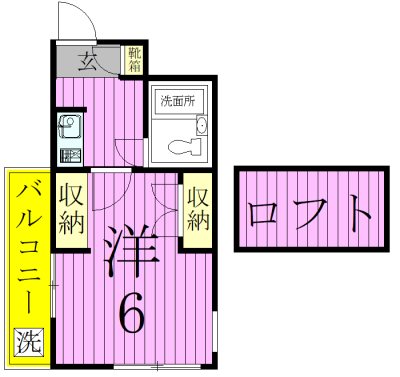 ジュネパレス新松戸第41 204号室 間取り