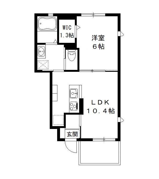 マリーパレスＣ 105号室 間取り