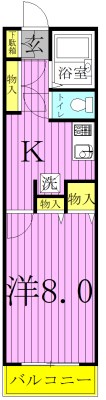 トレジャーアイランド 103号室 間取り