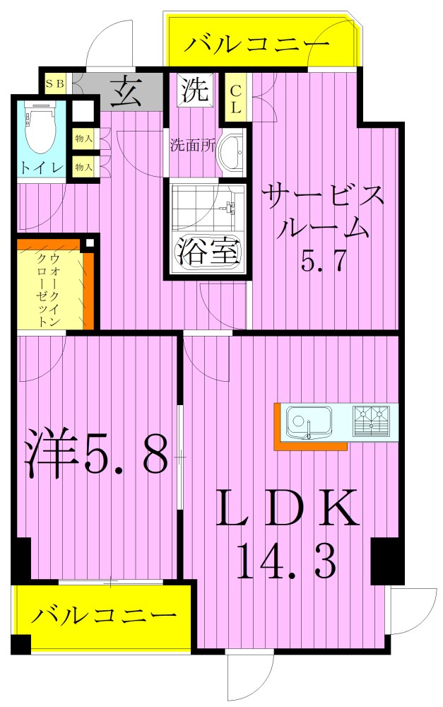 GENOVIA五反野skygarden 間取り図
