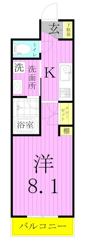 ジュイールパルフェ西新井 間取り図