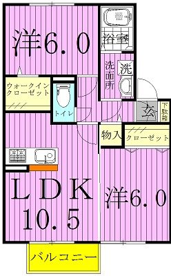 グリーンピアＡ 103号室 間取り