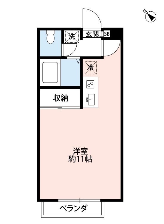 コスモ鎌ヶ谷 204号室 間取り