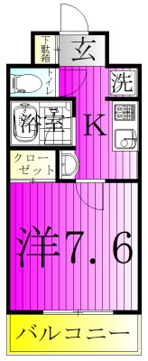 ゲートハウス 201号室 間取り